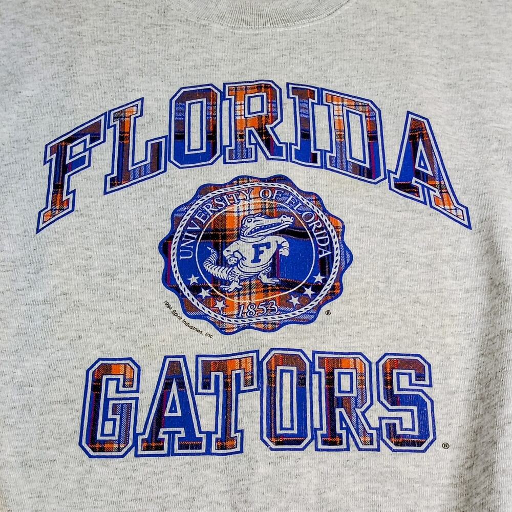 Vintage 1994 Florida Gators Sweatshirt Mens 2XL XXL Gray Fruit of the Loom USA